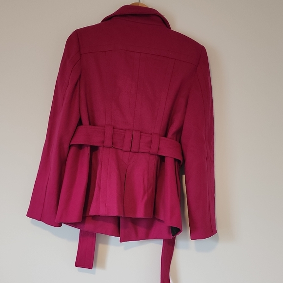 Zara Vibrant Pink Trench Coat - Picture 8 of 9